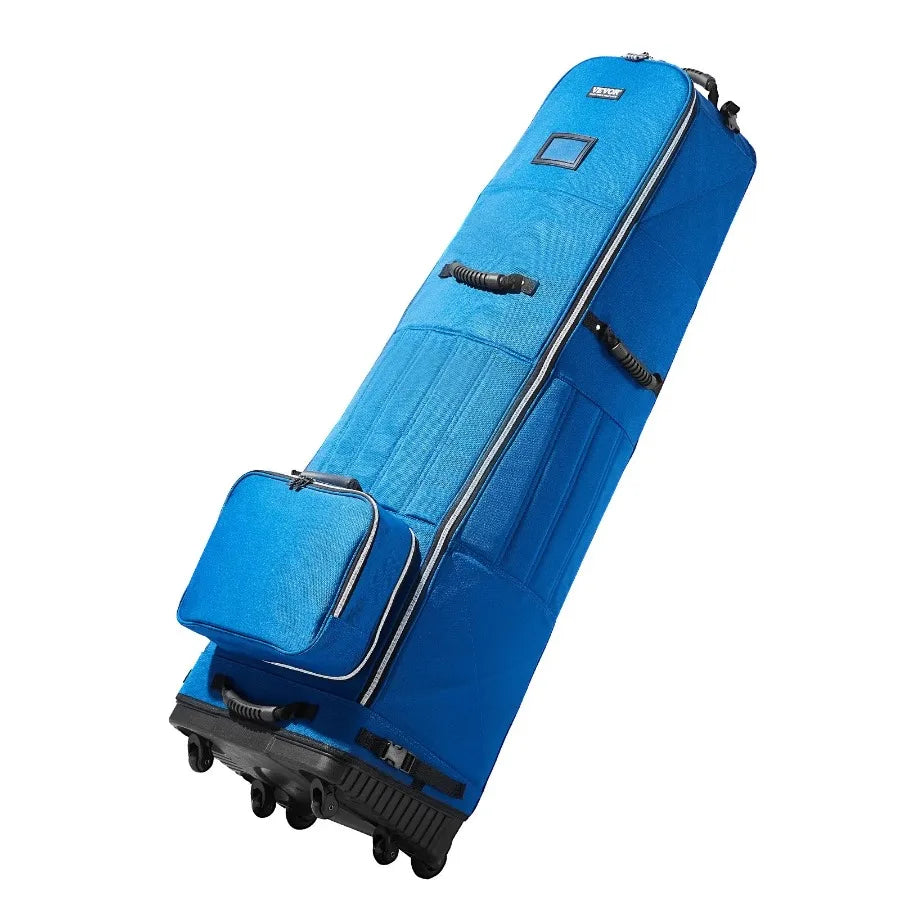 Golf Club Travel Bag Golf Luggage Case Cover with Wheels 1200D Oxford