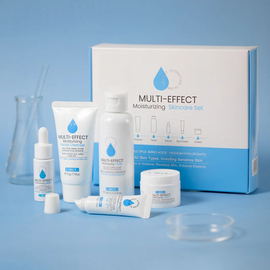 Sodium Hyaluronate Facial Hydration Set Serum Face Cream Cleanser Eye Cream Toner Moisturising Firming Anti-Wrinkle Skin care