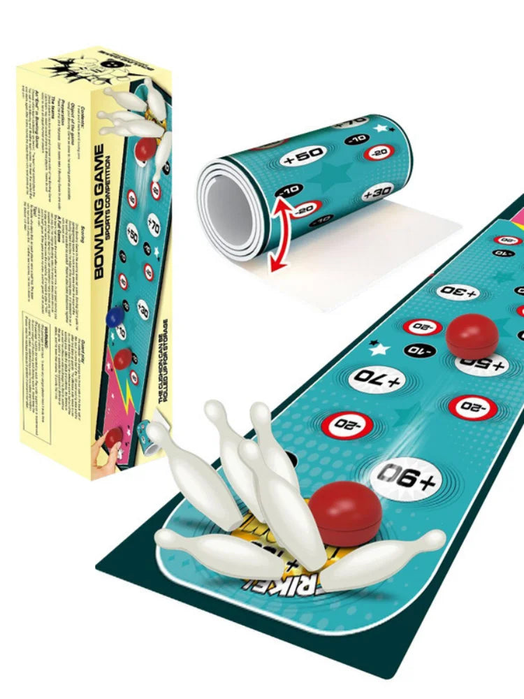 Interactive Bowling and Curling Mat Game Fun Football-Inspired Parent-Child Toy Sports Unforgettable Leisurely Entertainment