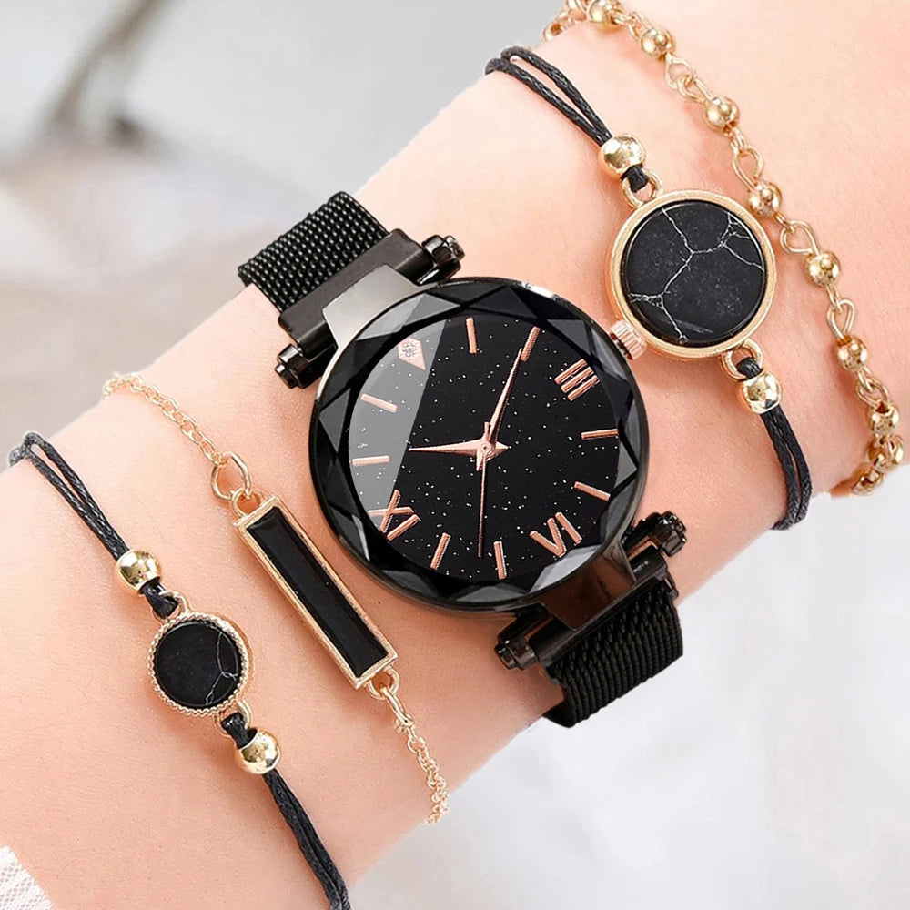 Luxury Women Watches Magnetic Starry Sky Female Clock Quartz Wristwatch Fashion Ladies Wrist Watch Reloj Mujer Relogio Feminino