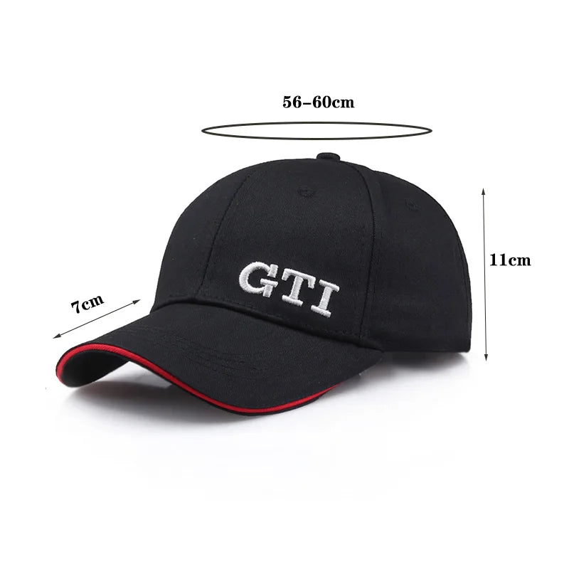 Hunting Hat Fishing Cap for Men Women Outdoor Sports Racing Golf GTI Baseball Cap Leisure Camping Beach for Sun Hat B185