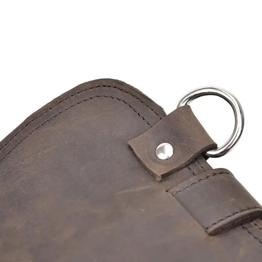 Large Capacity Vintage Leather Messenger Bag Gusvat