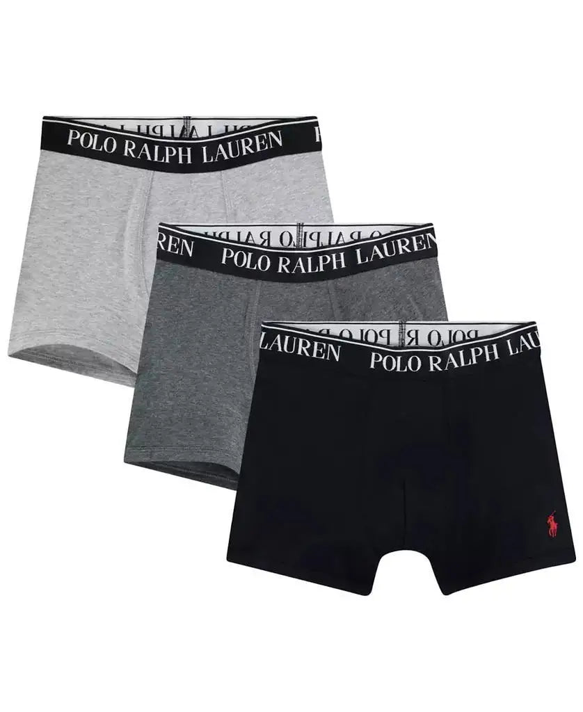 Polo Ralph Lauren | Big Boys Cotton Stretch Boxer Briefs 3-Pack