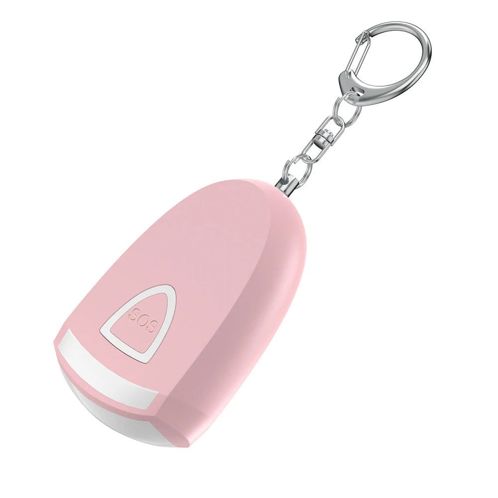 Personal Alarm Keychain Rechargeable With Light For Women Self Defense Anti-wolf Artifact Outdoor Portable Keychain Alarms