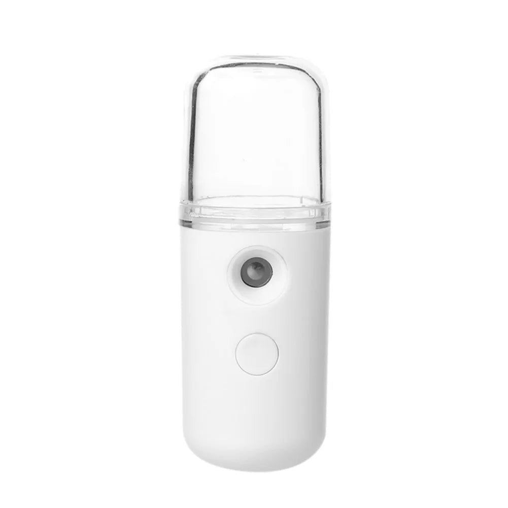 Mini Nano Mister 30ml Visual Water Tank Cool Mist Facial Steamer Mini Beauty Device Handy Hydrating Sprayer for Skin Care Makeup