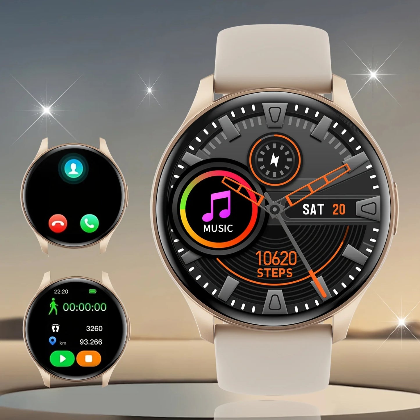 Smartwatch, Wireless Communication/dialing, Multiple Sports Modes, Sports Watch, Change Wallpaper, Fitness Monitoring, Compatibl