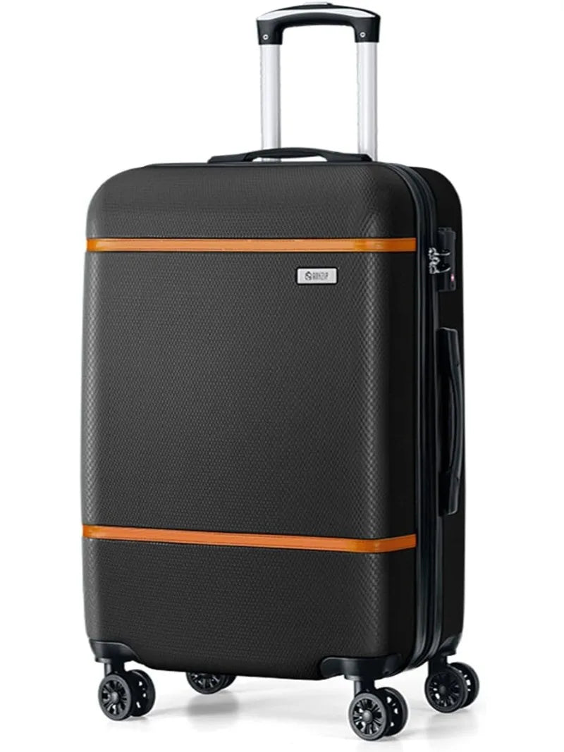 Carry On Luggage Airline Approved, ABS+PC Hardside Suitcase with Spinner Wheels TSA Lock, Carry-On 20-Inch, White