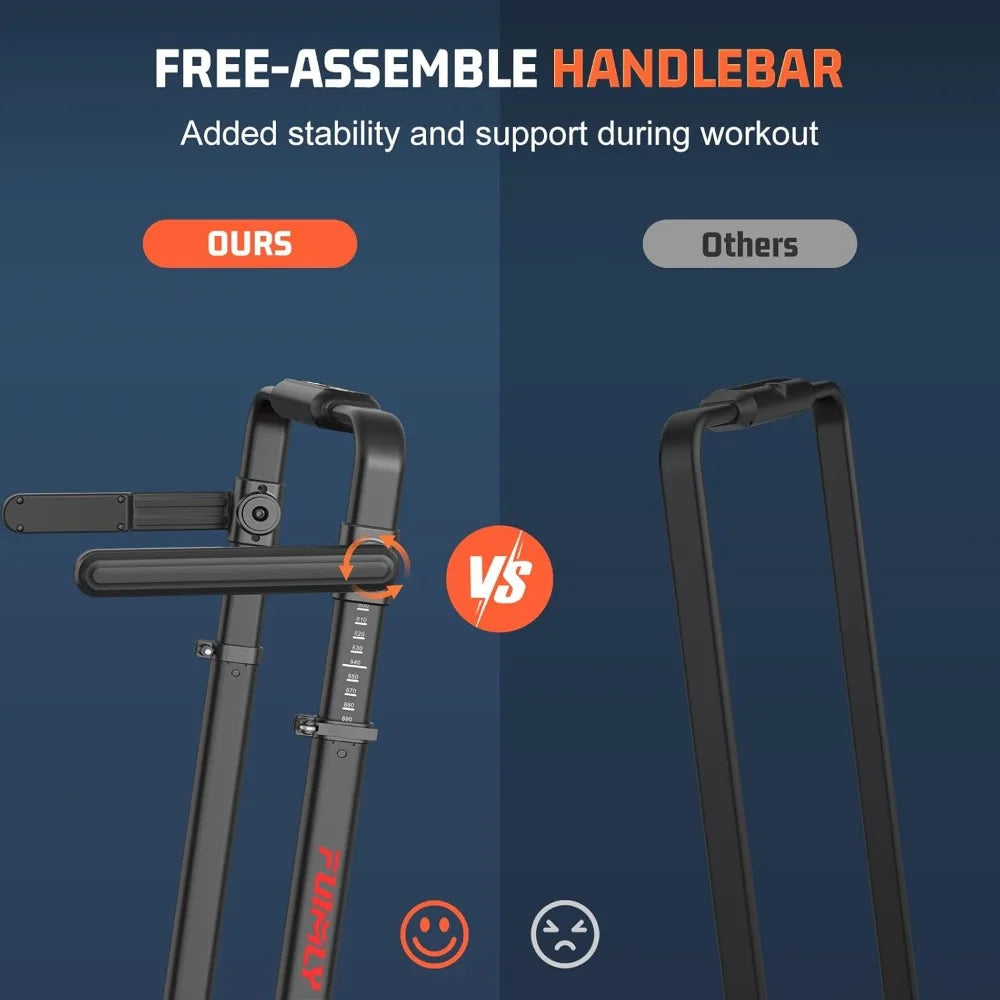 Walking Pad Treadmill with Desk Workstation 15% Incline Handle Bar Foldable Under Desk Treadmill for Home Office 400lbs