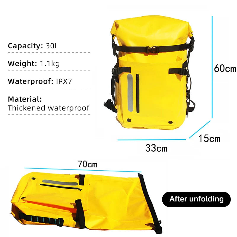 River Tracing Bags Large Capacity Waterproof Backpacks Swimming Storage Bag Diving Equipment Fin Bag Rafting Accessories XM217