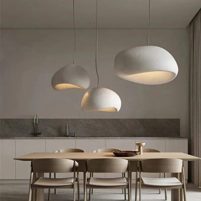 Japanese Wabi Sabi Chandelier Modern LED Pendant Light for Dining Living Room Bedroom Bar Designer Homestay E27 Hanghing Lamp