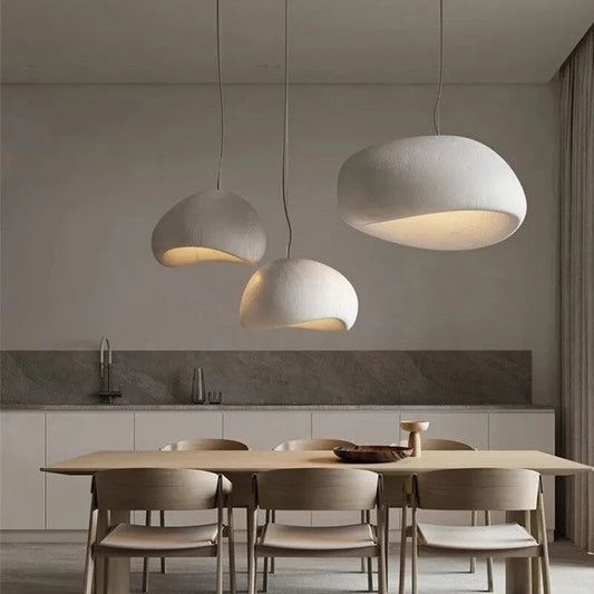Japanese Wabi Sabi Chandelier Modern LED Pendant Light for Dining Living Room Bedroom Bar Designer Homestay E27 Hanghing Lamp