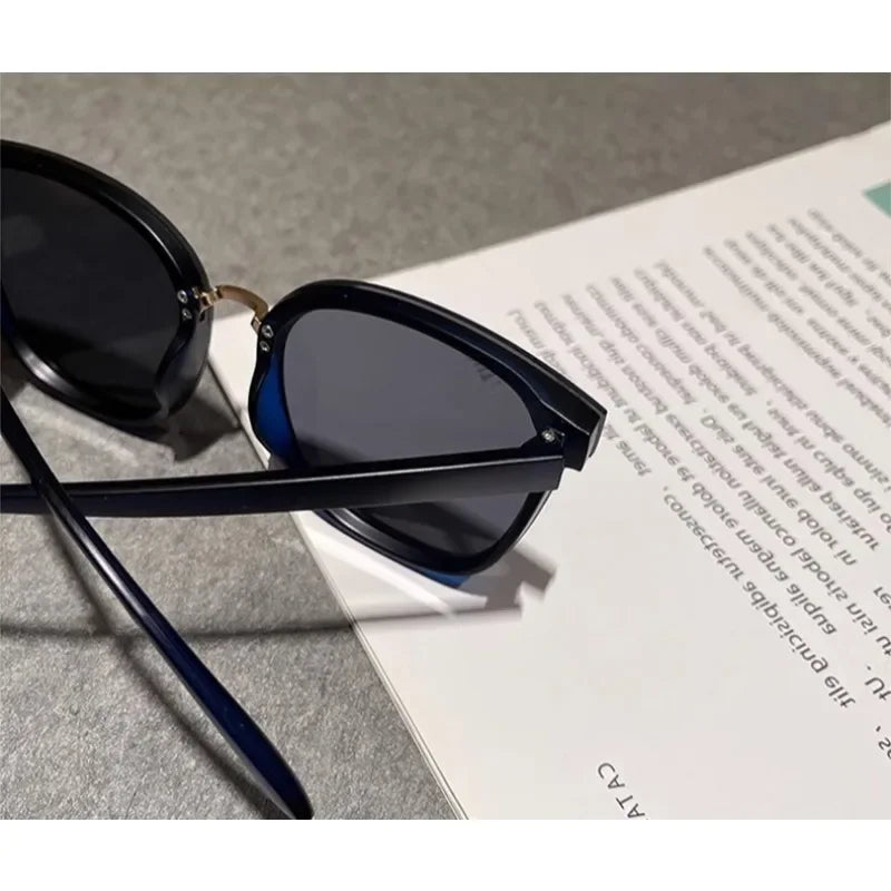 Sunglasses for women, high-end and slimming, polarized sunscreen sunglasses, large square frame, men's driving glasses