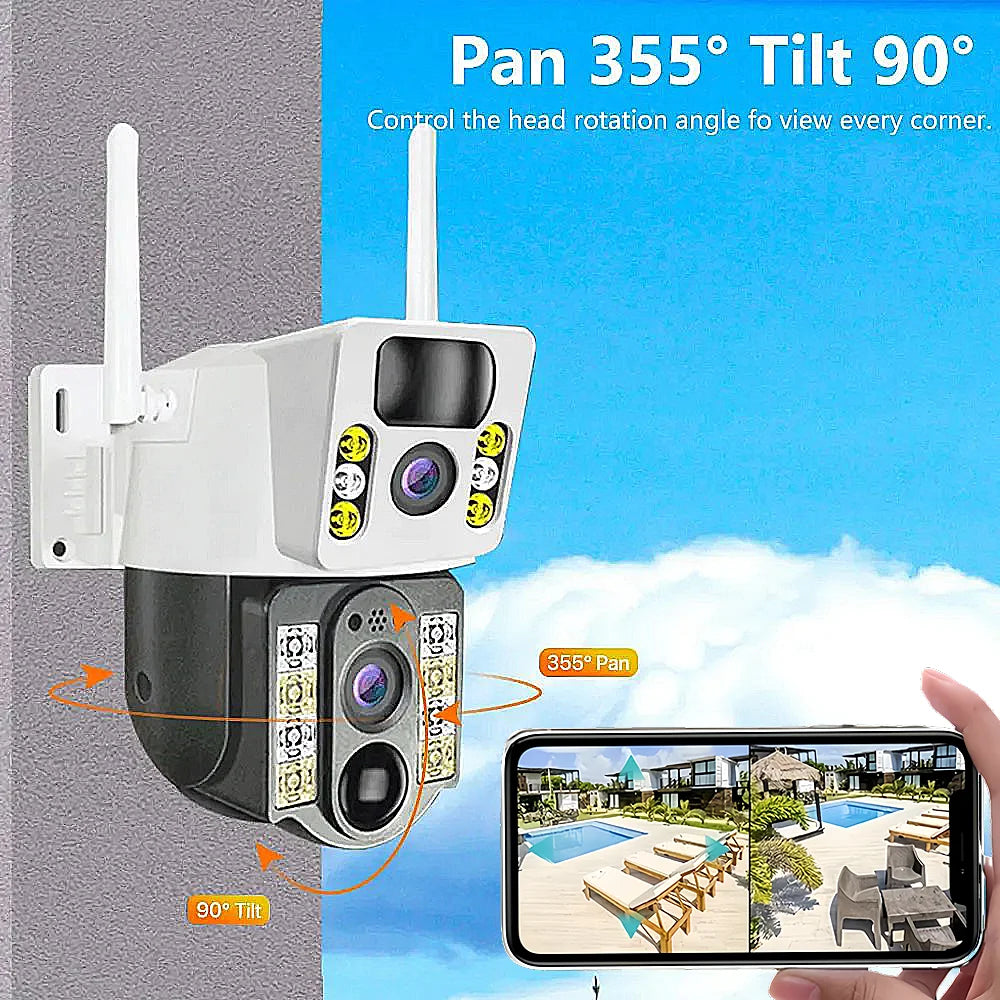 8MP 4K Smart Home Security Camera HD Solar Camera CCTV Video Surveillance Waterproof Human Detection 2 Way Audio IP WIFI Cameras
