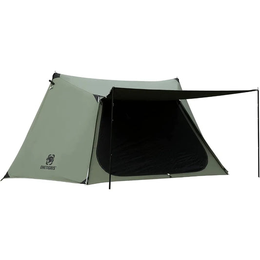 Solo Homestead TC Canvas Hot Tent with Stove Jack, Fire-Retardant Wind-Proof Durable, 2 Person 4 Season Bushcraft Shelter Tent