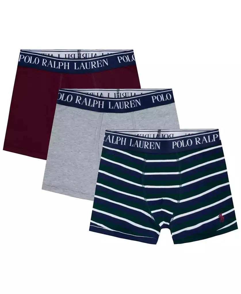 Polo Ralph Lauren | Big Boys Cotton Stretch Boxer Briefs 3-Pack