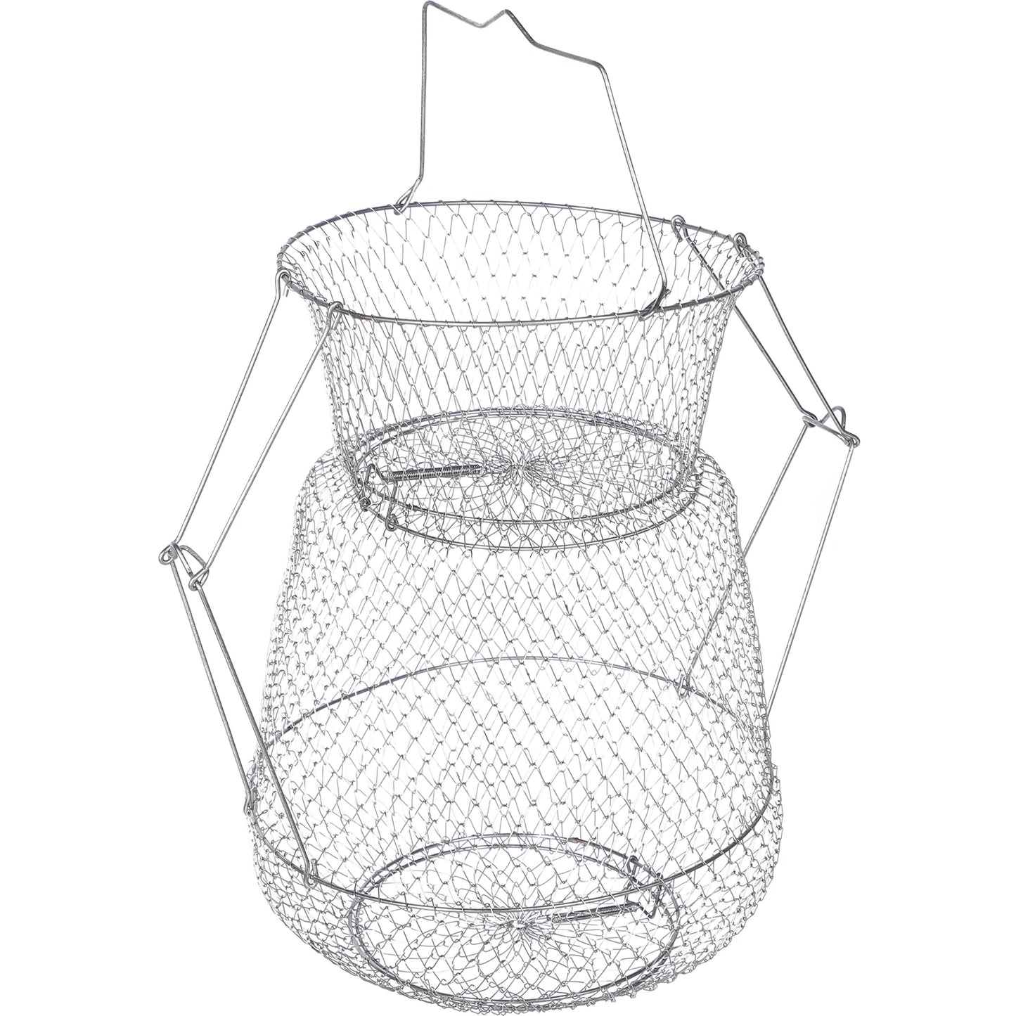Fish Nets for Fishing Folding Wire Guard Fishnets Stainless Steel Telescoping Basket