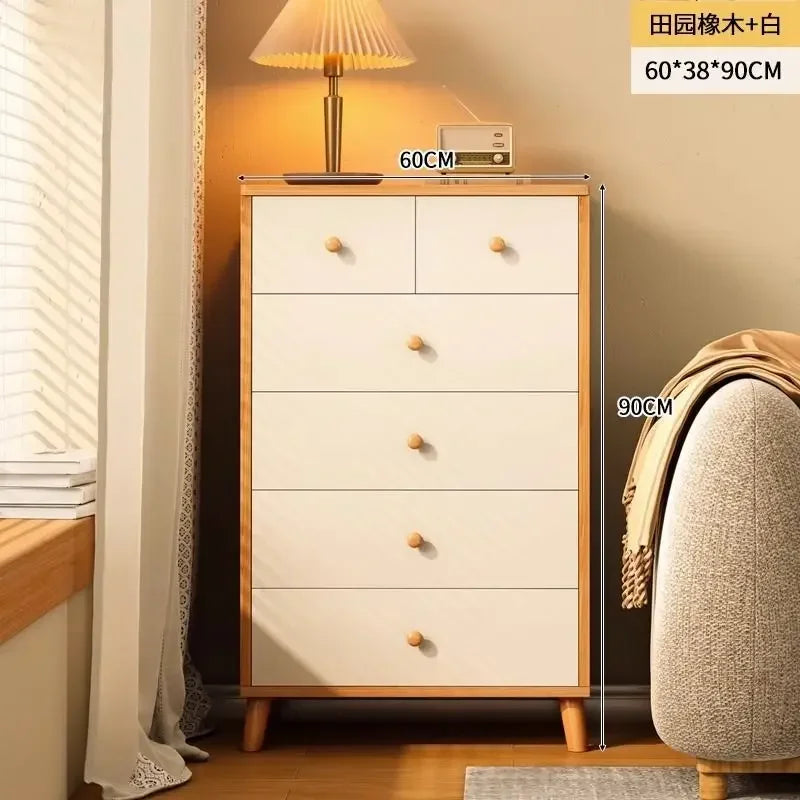 Modern Chest Cabinet Living Room Storage Locker with Drawers Sideboard Buffet Cabinet for Living and Dining Room Indoor Entryway