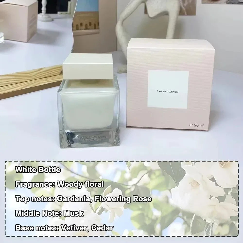 90ml Brand Women Perfume Long Lasting Woody Floral Eau de Parfum Pure Musk Extract Women's Everyday Essential Perfume Gift