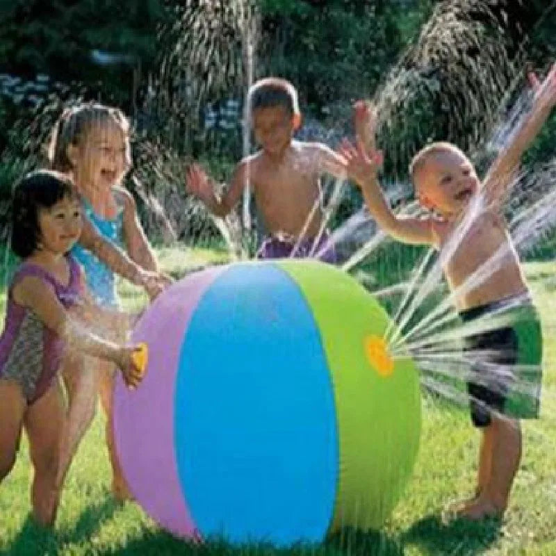 75CM  Outdoor Pool Play Water Spray Ball Beach Sport Inflatable Swimming Pool Balloons Children Kids Colorful Water Game Toy