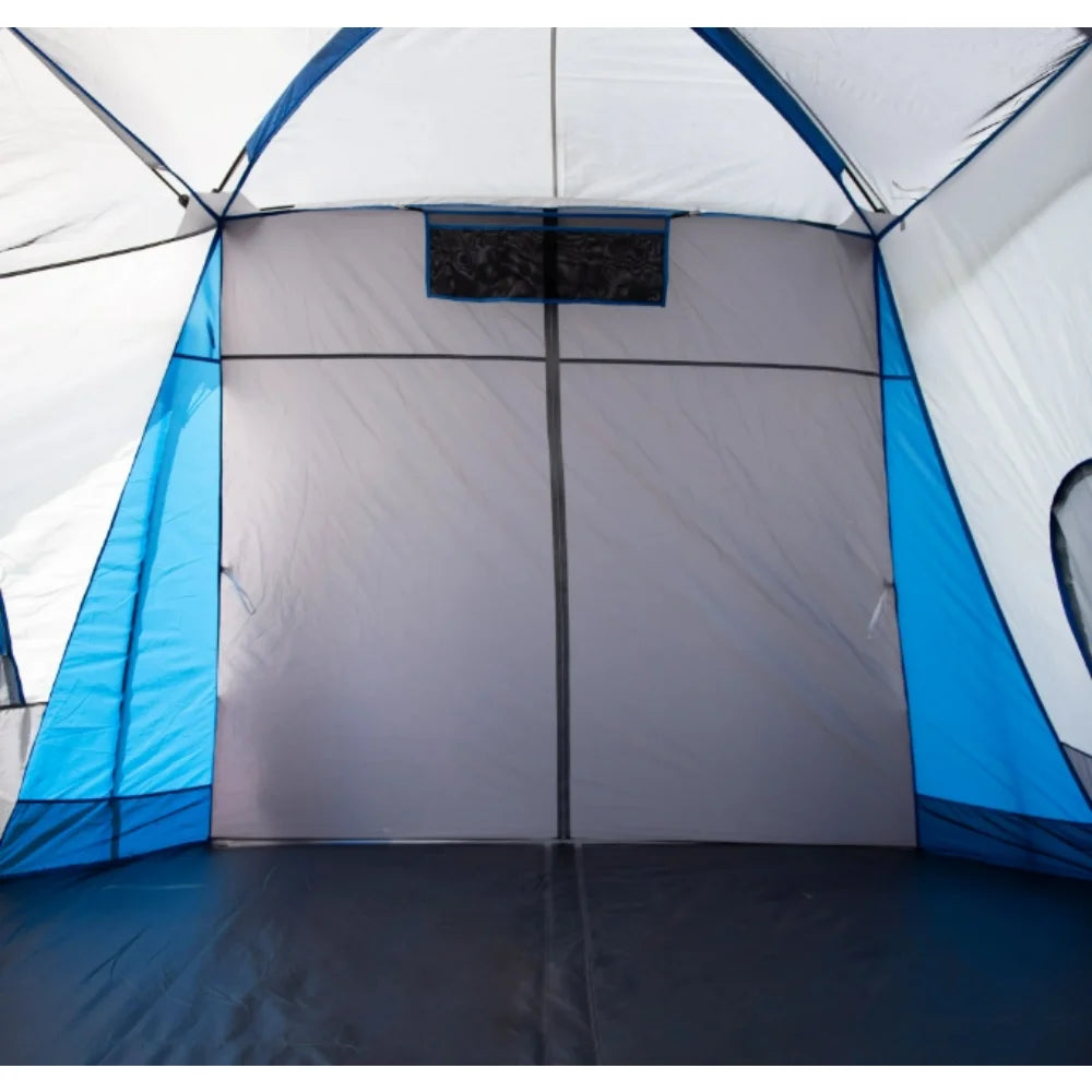 16-Person 3-Room Family Cabin Tent, with 3 Entrances
