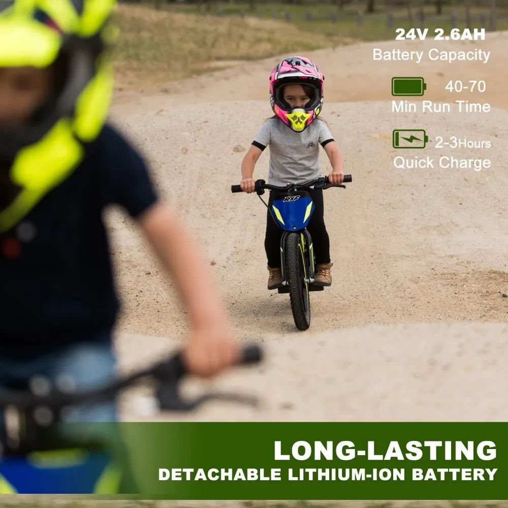 Electric Dirt Bike for Kids, 170/340W Electric Motorcycle Up to 10/12MPH,Electric Balance Bike for Ages 3-6/5-12