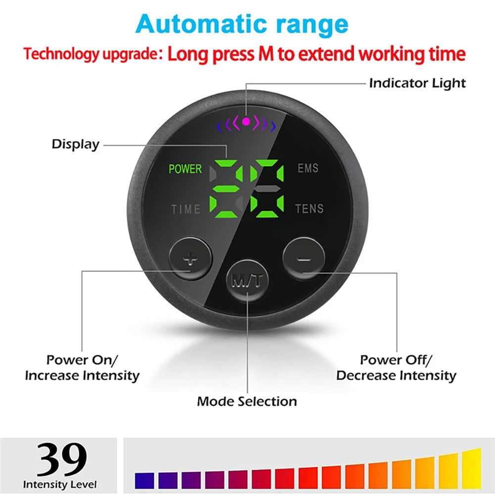 USB Recharge Abdominal Toning Belt EMS Muscle Stimulator Muscle Toner Body Massager Waist Arm Leg Massage Weight Loss Fitness
