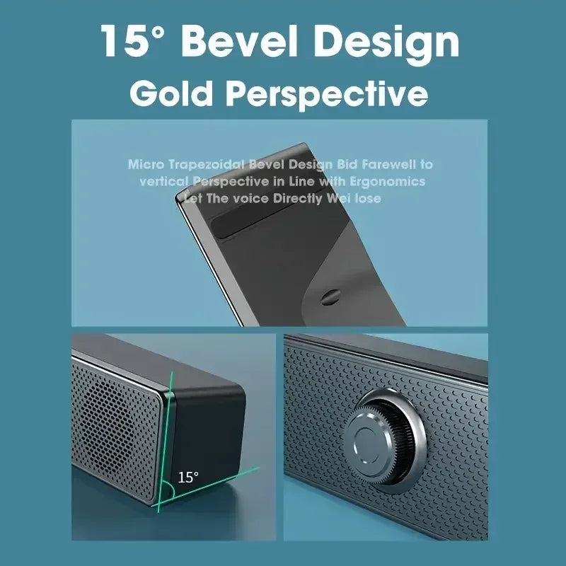 Computer Desktop High-quality Bluetooth Wired Dual-purpose High-volume Microphone Two-in-one Speaker Home Surround Audio System