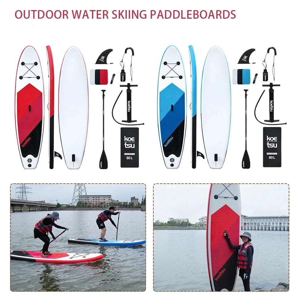 Inflatable  Surfboard with Pump Stand Up Racing Paddle Board PVC Standing Sup Accessories Surfing Board for Outdoor Water Sports