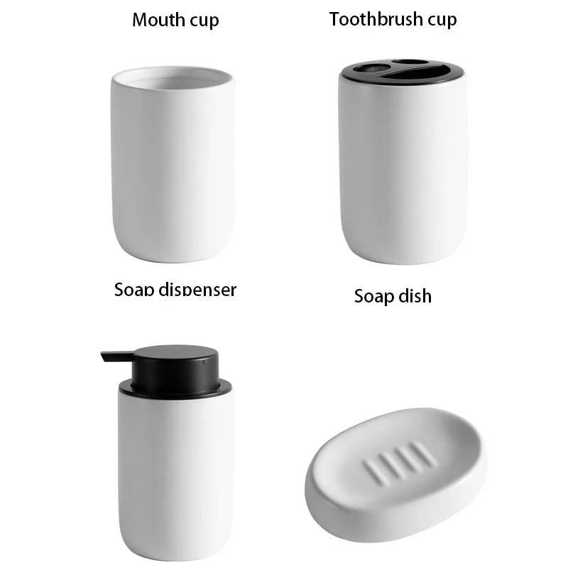 Soap Dispenser Liquid Soap Dispensers Bathroom Items Ceramic Bathroom Accessories Dispener Gel Dish Dishes Shampoo Pump Hardware