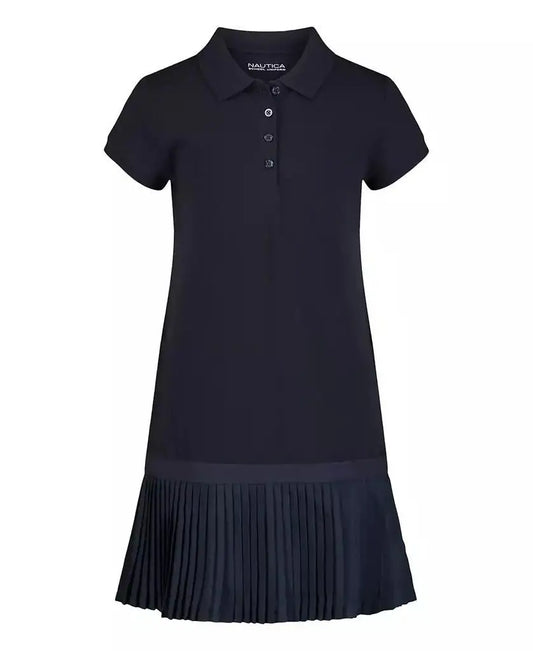 Nautica | Little Girls Uniform Short Sleeve Pique Dress