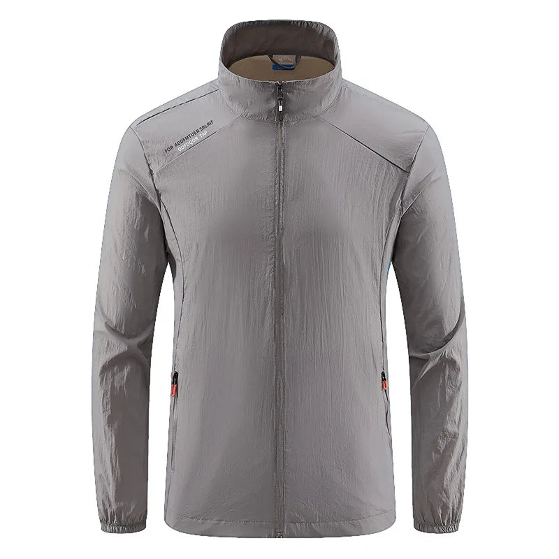 Summer Outdoor Ice Silk Fishing Coats Men's Breathable Waterproof Jacket UV Protection Outdoor Quick Dry Thin Sport Clothing