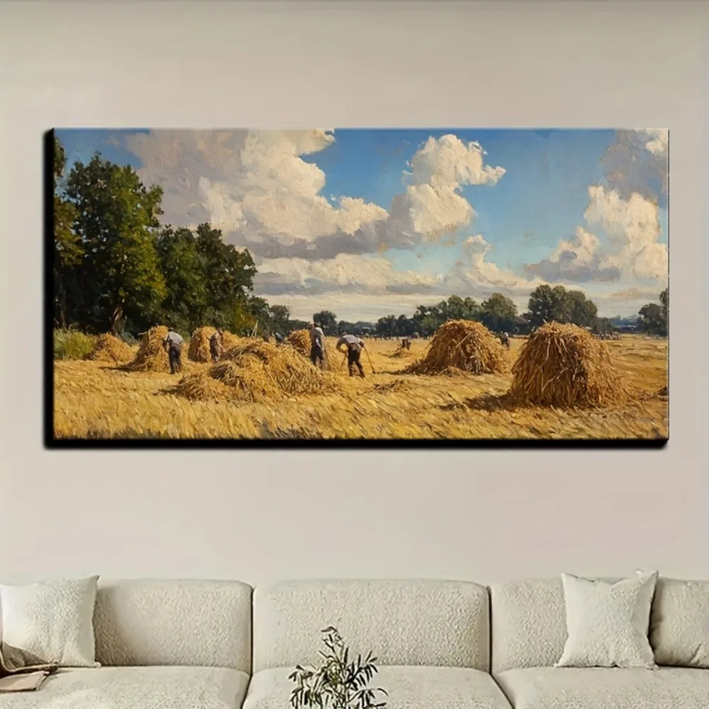 Sussex Coast canvas painting wall art, wall painting decoration, interior decoration, 1.5 inch thick pine solid wood frame