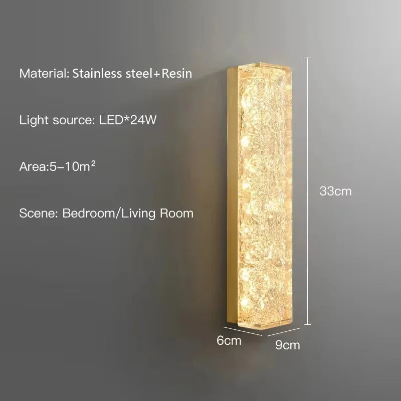 Modern Luxury Gold Led Wall Lamp For Living Room Bedroom Aisle Bathroom Bedside Bathroom Indoor Design Decorative Light Fixtures