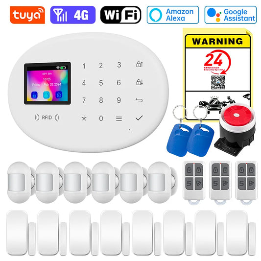 Home Alarm System Alarm Panel Wireless Motion Sensor Tuya Smart WiFi GSM 4G Anti theft Alarm for Home Security Motion Sensor
