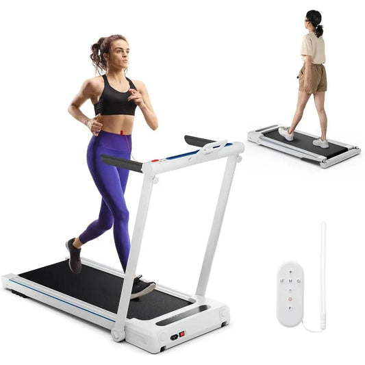 3-in-1 Under Desk Treadmill with Removable Desk, Remote, and 12 Workout Programs