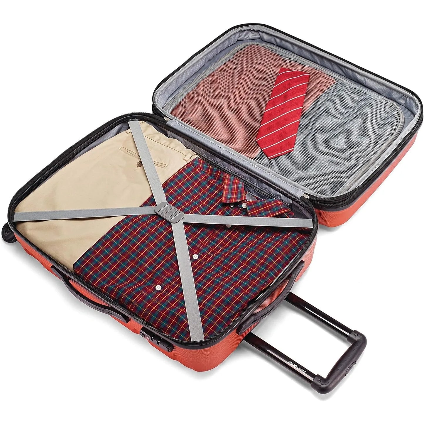 PC Hardside Expandable Luggage with Spinner Wheels, 3-Piece Set (20/24/28), Burnt Orange