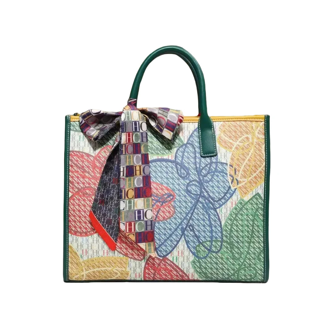CH-Large Capacity Handbag for Women High-quality Square Shoulder Bag VersatileDaily Travel New Shopping Bag