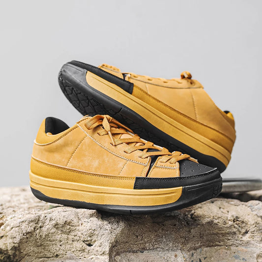 Fashion Sports Shoes for Men Anti Slip Walking Man Footwear Autumn Men's Running Outdoor Male Sneakers Comfort Rubber Pu Leather