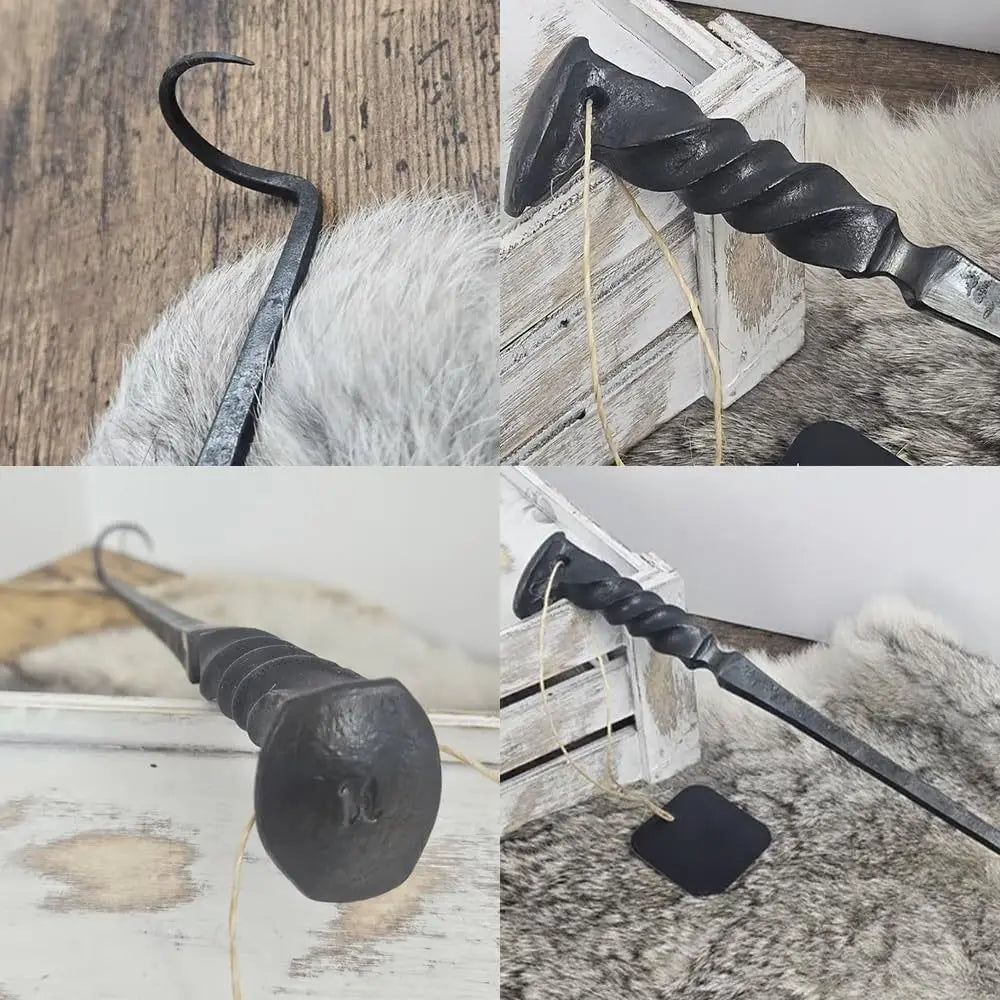 New Stainless Steel BBQ Food Flipper Cooking Grilling Outdoor Camping Cooking Meat Hook Flipper Grill Accessories BBQ Grill