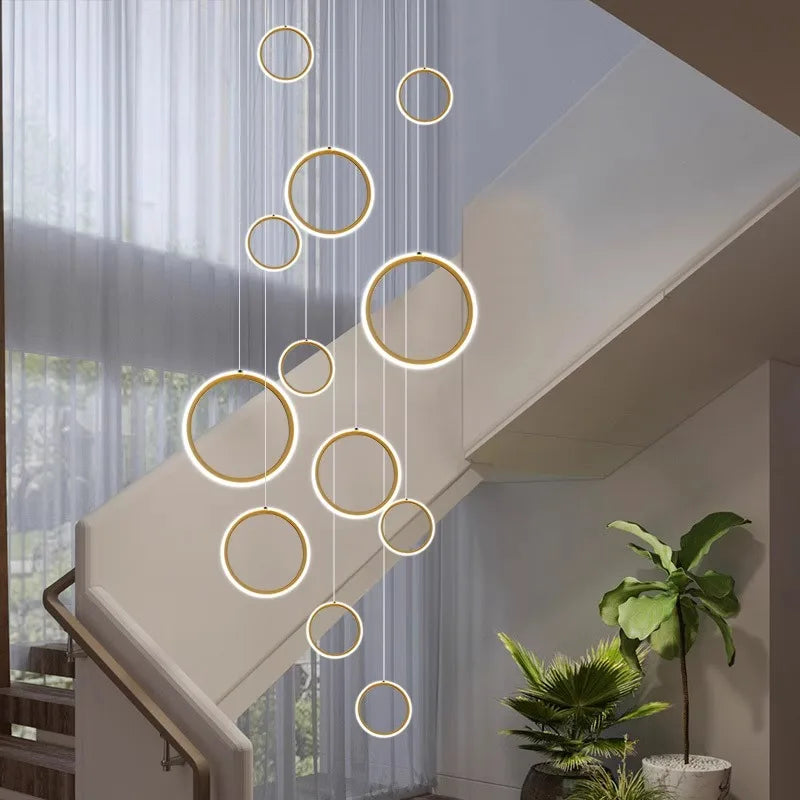 Modern home decor ring led lights pendant light lamps for living room Chandeliers for dining room hanging light indoor lighting