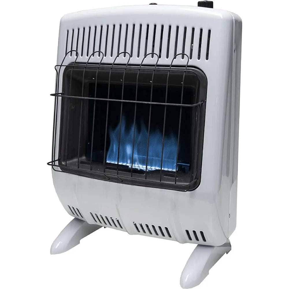 Heater  F299720 Vent-Free 20,000 BTU Blue Flame Propane Heater, ODS Hypoxia Safety Shutdown Control Multi，adjustable thermostat