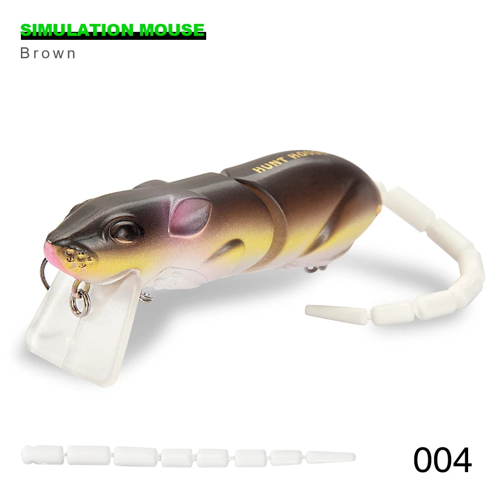hunthouse Mouse Lure Swimbait Rat Fishing Bait Fishing Lure With Hook Fishing Tackle minnow crankbaits pike lure