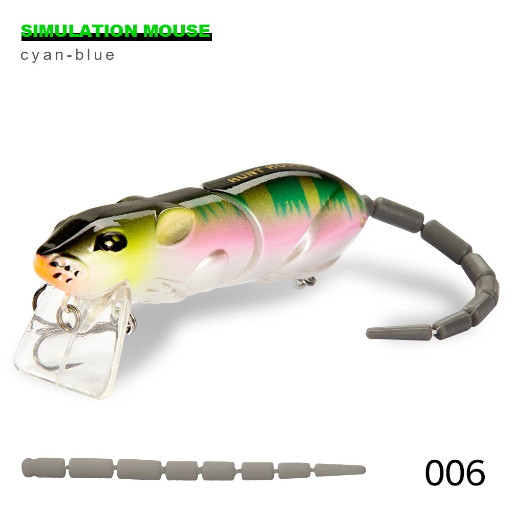 hunthouse Mouse Lure Swimbait Rat Fishing Bait Fishing Lure With Hook Fishing Tackle minnow crankbaits pike lure